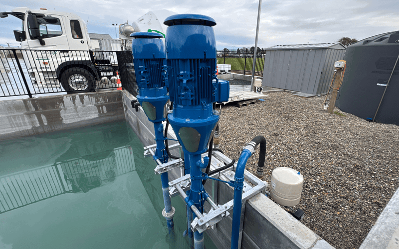 2 x Extender Pumps at Precision Ready Mix Concrete Plant