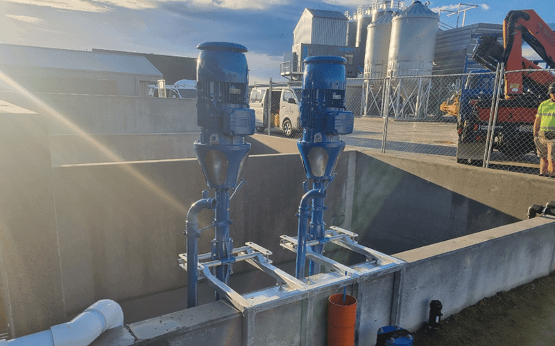 Yardmaster Extender Pumps (x2) at Ready Mix Concrete Plant.